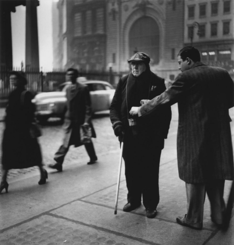 Elliott Erwitt: Blind Beggar, NYC