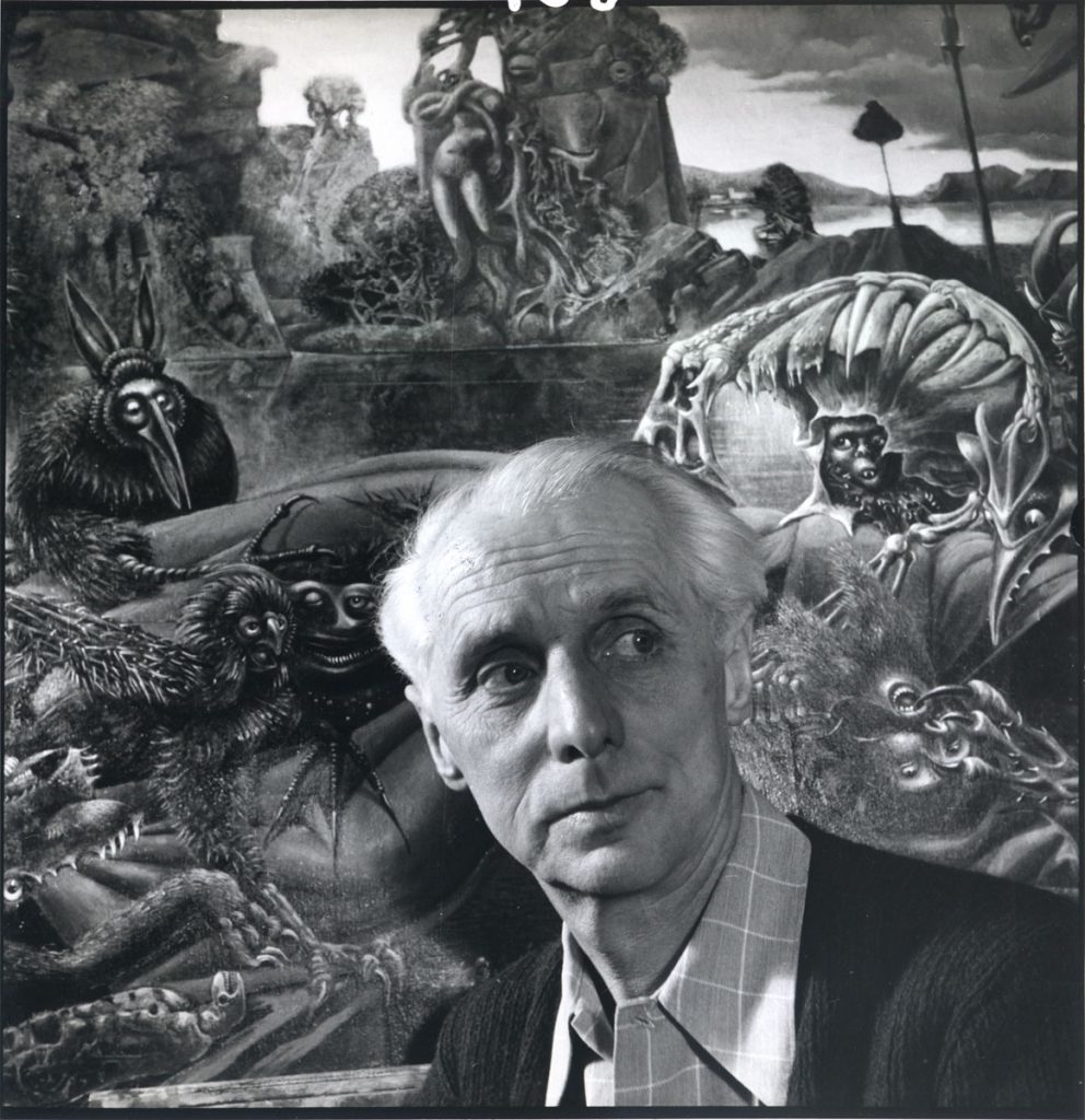 Pix Incorporated: Portrait of Max Ernst with His Painting The Temptation of St. Anthony